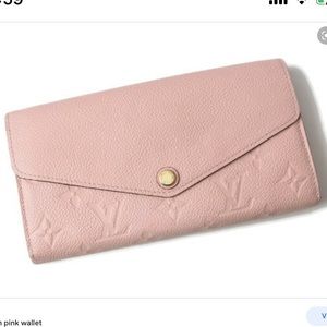Louis Vuitton Sarah Wallet - Pink Empreinte Leather
